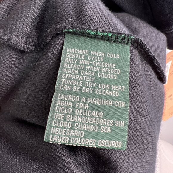 Lauren Ralph Lauren Sz 1X Black Velvet Velour Track Top 1/4 Zip Pullover Crest - Picture 10 of 10